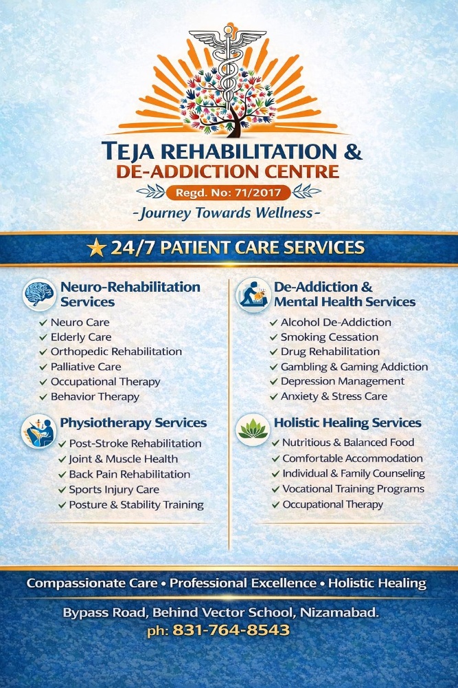 Teja Rehabilitation & De-Addiction Centre